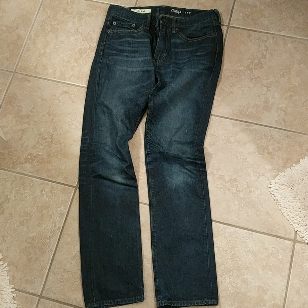 Men's slim denim GAP blue jeans